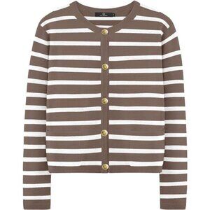 Women's Striped Cardigan Sweaters Fall Oufits Clothes Fashion Trendy Long Sleeve
